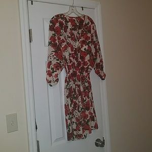 Rose Print Dress